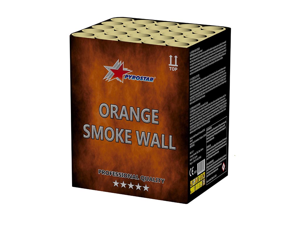 Orange Smoke Wall